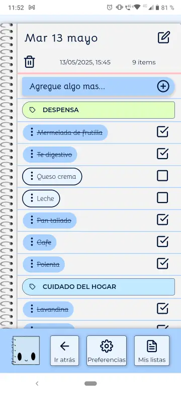 Captura de pantalla del proyecto